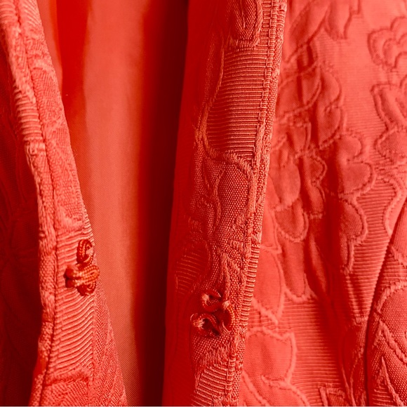 Josephine Floral Jacquard Round Neck Blazer - Picture 4 of 6